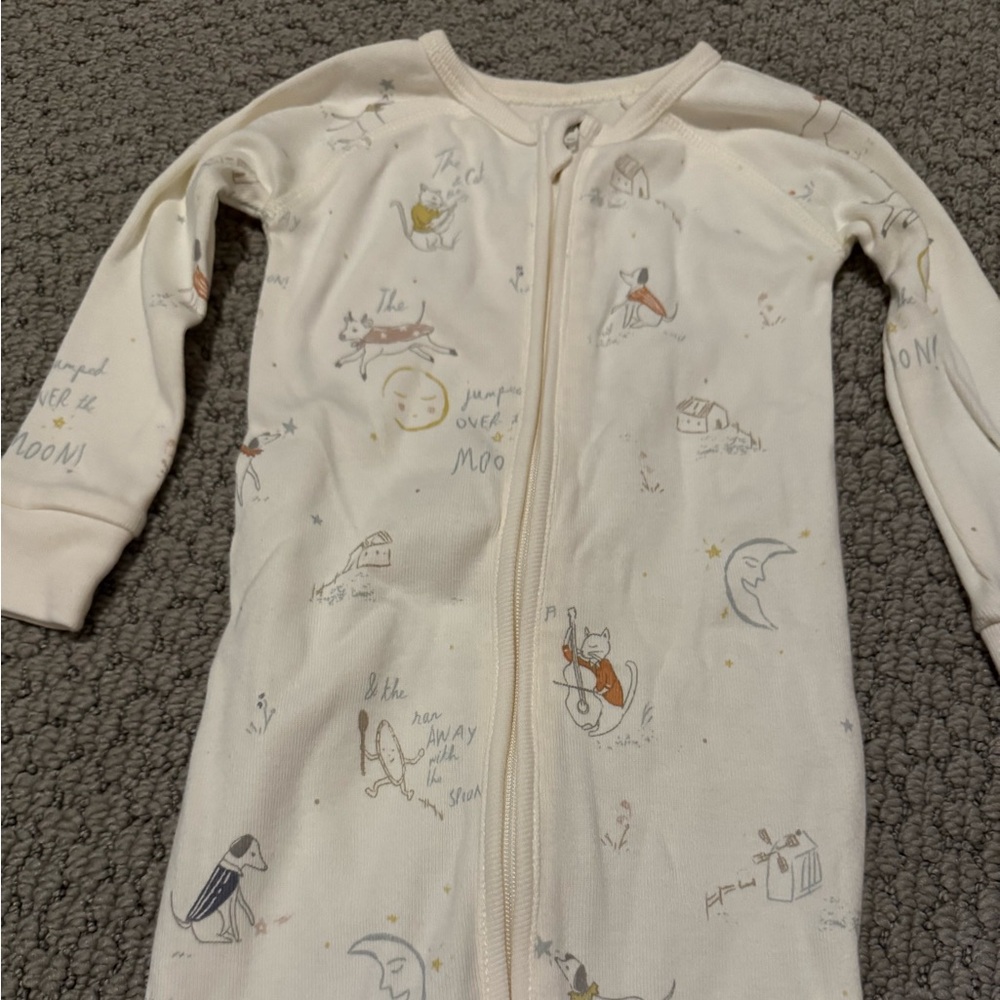 Pehr “Over the Moon” ribbed footie, 6-12m, never worn